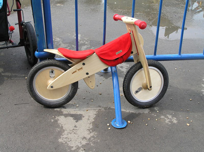 Like-A-Bike makes sustainable children's bikes from materials such as birch plywood. (Flickr/goonoire)