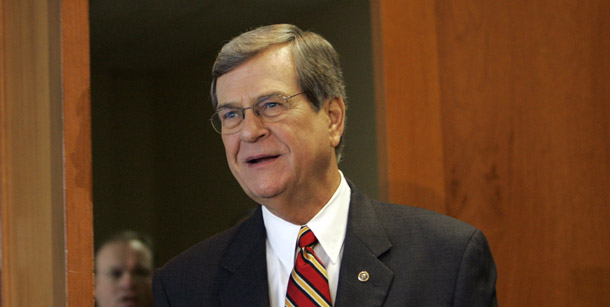 On MSNBC, former Mississippi senator Trent Lott spoke about the need for more offshore drilling. The program did not mention that he is a lobbyist for companies such as Chevron, Shell, and Plains Exploration & Production Co. (AP/Alex Brandon)