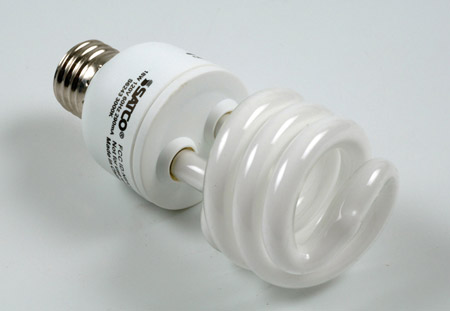 Compact fluorescent light bulbs use less electricity and last longer than standard incandescent bulbs. Steps are being taken to reduce the risks associated with the small amounts of mercury they contain. (AP/Donald King)