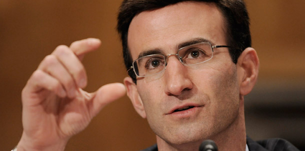 Peter Orszag, new director of the Office of Management and Budget, has estimated that more than 75 percent of the proposed recovery package will be spent in the next year and a half. (AP/Susan Walsh)