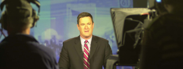 Joe Scarborough on the set of his MSNBC talk show. (AP/Bill Kaczor)