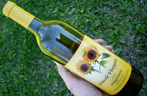 More winemakers and winesellers are going organic. Above, a bottle of wine made from organically grown grapes. Photo by Flickr user <a href=