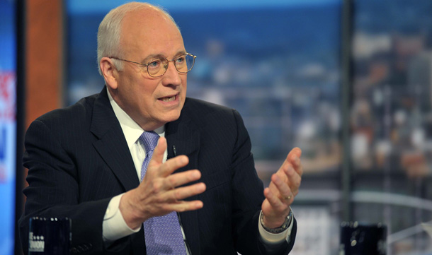 Former Vice President Dick Cheney flexes his punditry muscles on CNN's "State of the Union."
<br /> (AP/Kevin Wolf)