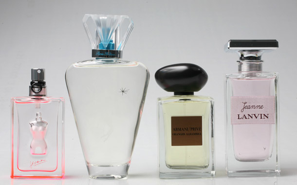 Bottles of perfume and cologne are shown in New York. Several organizations, including the U.S. National Academy of Sciences, are questioning the safety of chemicals used in fragrances. (AP/Mark Lennihan)