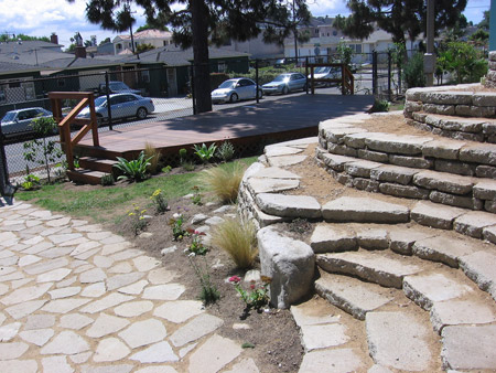 An outdoor ampitheater at Environmental Charter School in Lawndale, CA. Many charter schools across the country are including environmental activities in their school curriculums. (Flickr/<a href=