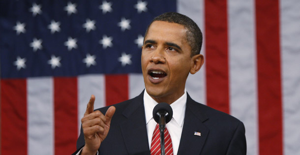 President Barack Obama speaks to a joint session of Congress on health care at the U.S. Capitol in Washington on September 9, 2009. Obama is right: We do have a health care system that is unsustainable in the long term, and it comes up short compared to European systems. (AP/Jason Reed)