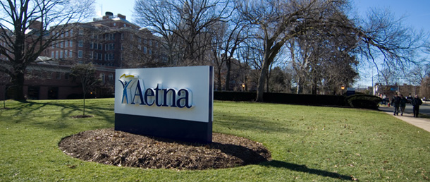 An office for health insurance giant Aetna Inc. in Hartford, Connecticut. (AP/Douglas Healey)