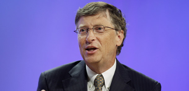 Bill Gates speaks during the National Conference of State Legislatures held at the Pennsylvania Convention Center in Philadelphia on July 21, 2009. His foundation announced yesterday that four sites serving over 350,000 students will receive grants totaling $290 million to implement bold plans to transform how teachers are recruited, developed, rewarded, and retained.  Two of the sites have received grants from the Teacher Incentive Fund. (AP/Matt Rourke)