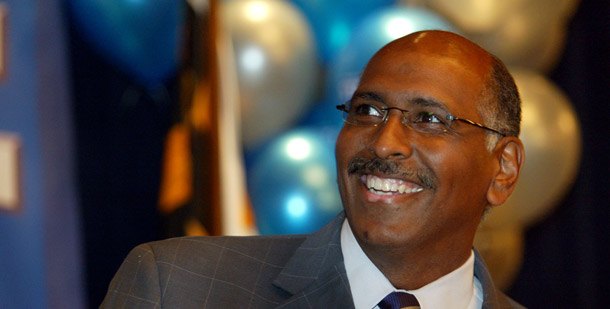 Michael Steele, the chair of the Republican National Committee, denies responsibility for a recent RNC-sponsored $1,946 field trip to Voyeur, a topless dancers and bondage club. He also spent $18,000 to redecorate his office and gives personal, motivational speeches for tens of thousands of dollars. (AP/Matt Houston)