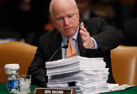 Sen. John Mccain (R-AZ) will propose an amendment to the critical Wall Street reform bill that would radically reshape Fannie Mae and Freddie Mac. The amendment, however, is reckless and poses a significant risk to our housing markets. (AP/Charles Dharapak)