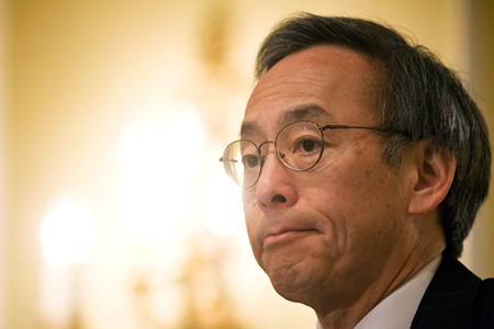 Energy Secretary Steven Chu, pictured here, will host the first Clean Energy Ministerial in Washington, DC starting July 19. (AP/Cliff Owen)
