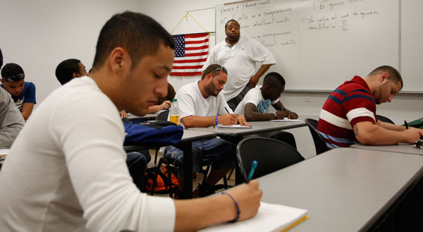 Due to deceptive advertising and withheld information, many students choose to go to "bad-actor" colleges even though they are far more expensive than the community colleges, like the one pictured here, which offer comparable programs. (AP/J Pat Carter)