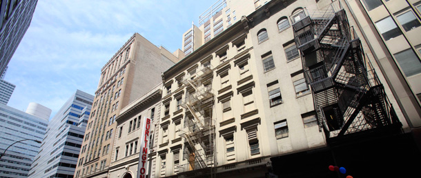 This building near Ground Zero in Manhattan is the proposed site of a future 13-story mosque and Islamic cultural center. (AP/Mark Lennihan)