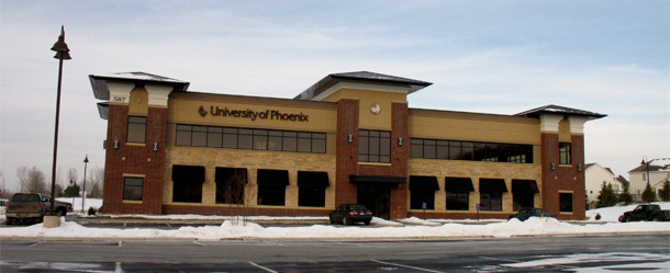 The new gainful employment rule requires for-profit institutions such as the University of Phoenix to prove that they prepare students for “gainful employment in a recognized occupation.” University of Phoenix offers online classes and has locations across the country, including this one in Minnesota. (Flickr/pirate johnny)