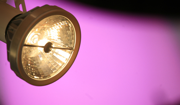 An LRP-38 LED lamp from Cree True White Technology is shown at Lightfair International 2009 in New York. The lamp uses 12 watts of energy and is designed to last 50,000 hours. (AP/Mark Lennihan)