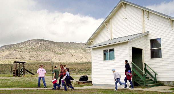 Community schools offer a much-needed alternative to traditional schooling models in rural communities, particularly those that are economically stressed. (AP/Don Ryan)