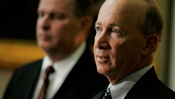 Indiana Governor Mitch Daniels has differentiated himself from most national Republican leaders by endorsing a tax on imported oil. (AP/Darron Cummings)