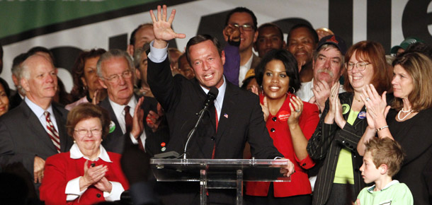 Maryland Gov. Martin O'Malley's victory Tuesday could be due to his focus on results in government. (AP/Jacquelyn Martin)