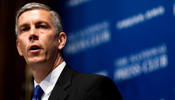 The Department of Education, and Secretary of Education Arne Duncan, embrace the concept of Institutes of Effective Innovation though its What Works Clearinghouse. These institutes are small, independent entities—comprised of experienced researchers and experts in a specific policy area—that help to sort the good ideas from the bad. (AP/Drew Angerer)