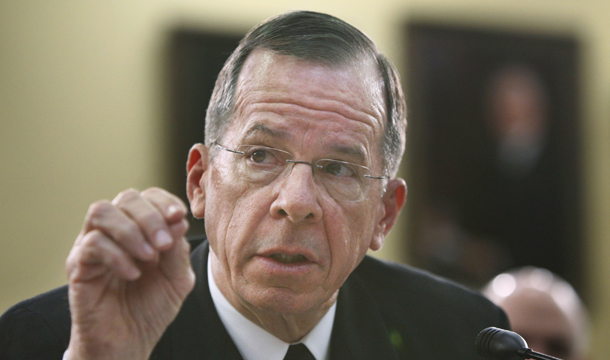 Chairman of the Joint Chiefs of Staff Adm. Michael Mullen, pictured above; Vice Chairman Gen. James Cartwright; and the heads of each branch of the military and the commander of U.S. Strategic Command all support New START. (AP/Manuel Balce Ceneta)