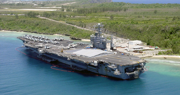 One budget-saving goal is the endorsement of further reductions in defense spending over the next five years. The maintenance of 11 U.S. aircraft carriers, such as the USS Carl Vinson pictured here, seems questionable when "in terms of size and striking power, no other country has even one comparable ship.” (AP/U.S. Navy)