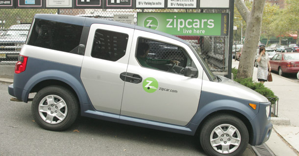 Zipcar offers urban dwellers the mobility of cars for less than the cost of ownership—a key component of collaborative consumption. (AP/Hiroko Masuike)