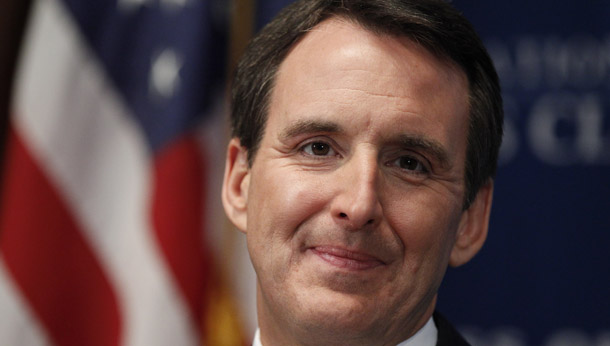 Some conservative politicians, such as former Minnesota Gov. Tim Pawlenty, above, have used the Egyptian uprising to attack the incumbent administration. Others, such as Mitt Romney, support the administration's approach. (AP/Manuel Balce Ceneta)