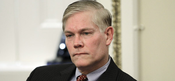 Rep. Pete Sessions (R-TX) offered an amendment last week to the Defense Appropriations Act that would ban the use of any Pentagon funds “to convert from private sector to public sector performance any functions or positions that are not inherently governmental in nature.” (AP/Charles Dharapak)