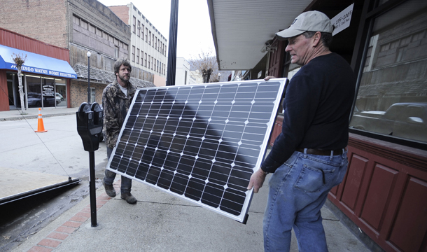 Investing in green jobs will immediately address two of our country’s  most important challenges: lowering unemployment while improving our  energy system. For these specific reasons alone, these investments would  be worthwhile. But these investments will also significantly improve  our economy in the long term, making it more productive and efficient. (AP/Jeff Gentner)