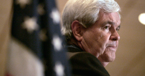 Gingrich and his Republican Congress had nothing at all to do with balancing the budget in 1998. (AP/Cheryl Senter)