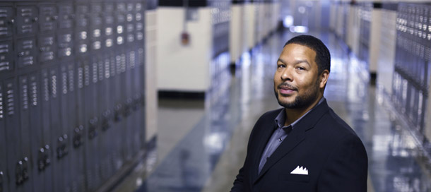 South Philadelphia High School Principal Otis Hackney III is shown on August 27, 2010. As the 112th Congress considers the reauthorization of the Elementary and Secondary Education Act, it must revamp Title II of the act and ensure that principal quality is given the funding and attention it deserves. (AP/Matt Rourke)