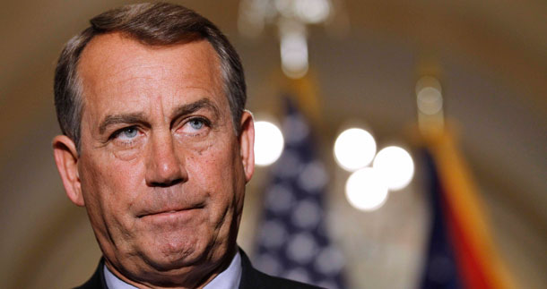 President Barack Obama and Senate Majority Leader Harry Reid (D-NV) were able to convince House Speaker John Boehner (R-OH), above, to drop a rider in the compromise budget bill stop the EPA from reducing mercury, arsenic, dioxin, soot, and carbon dioxide pollution from coal-fired power plants and other sources.But Speaker Boehner has vowed to continue to push for cuts to environmental programs. (AP/Alex Brandon)