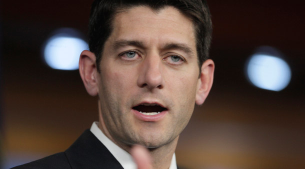 Rep. Paul Ryan (R-WI) claims that the House GOP's changes to the Medicare program will make it more like the health care enjoyed by members of Congress. (AP/Carolyn Kaster)