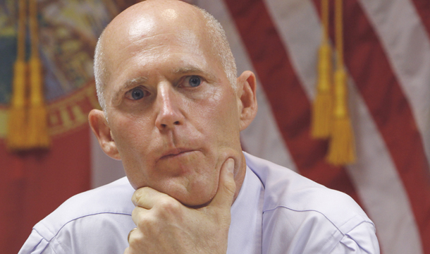 Under new Florida legislation awaiting Gov. Rick Scott’s signature, regular unemployment benefits will be slashed from 26 weeks to a maximum of 23 weeks. This legislation will damage his state’s economic recovery and push vulnerable Floridians into poverty. (AP/J Pat Carter)