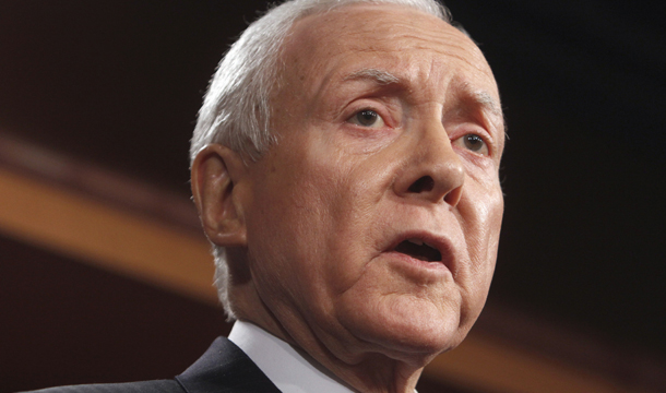 CEOs from the Big Five oil companies spent nearly three hours on May 12  defending billions of dollars in annual subsidies  for their companies, which celebrated more than $32 billion  in profits this quarter. But the hearing soon resembled an echo chamber of Big Oil  messaging, with Senate Finance Committee Ranking Republican Orrin Hatch  (R-UT), pictured above, assisting. (AP/Jacquelyn Martin)