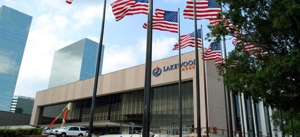 Lakewood Church, an evangelical Christian megachurch in Houston, Texas, saved $360,000 on its annual utility costs through better energy management. (AP/Pat Sullivan)