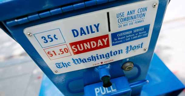 In the wake of the collapse of its business model, the once-great newspaper <i>The Washington Post</i> has not only lost its journalistic compass; it has also lost its self-confidence. (AP/Haraz N. Ghanbari)