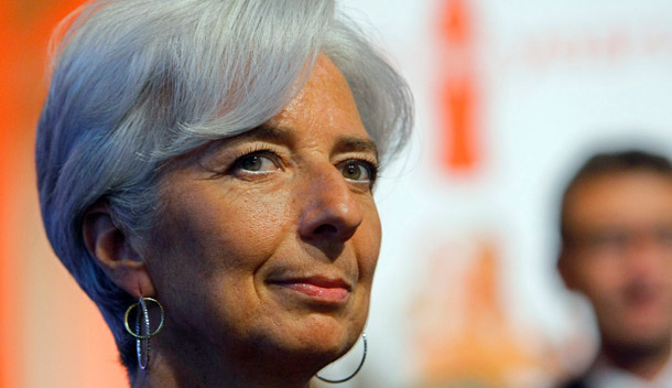 France's Minister for the Economy, Industry and Employment Christine Lagarde is the front-runner in the race to be the next managing director of the International Monetary Fund. (AP/Jacques Brinon)