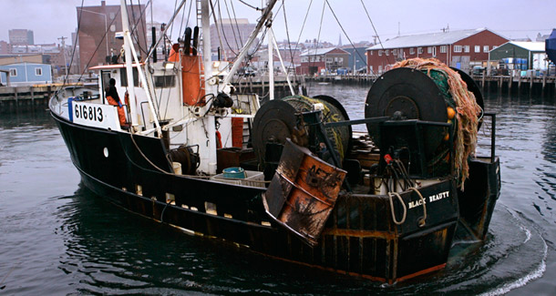 The trawler Black Beauty leaves the Portland Fish Exchange, in Portland, Maine. Stakeholders in New England's fisheries need to find common ground on managing them. (AP/Robert F. Bukaty)