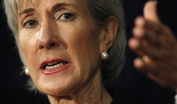 Health and Human Services Secretary Kathleen Sebelius gestures at a news conference at the University of the Sciences, Friday, June 17, 2011, in Philadelphia. (AP/Matt Rourke)