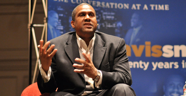 The media focuses too much on conflict between commentators such as Tavis Smiley, left, and the president on black poverty and not enough on solutions. (Flickr/<a href=