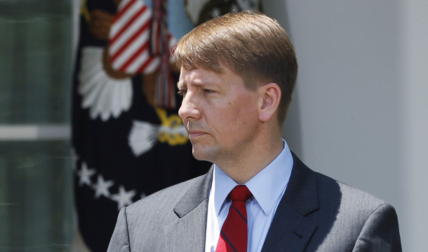 Consumer Financial Protection Bureau Director Richard Cordray stands in the Rose Garden of the White House in Washington, Monday, July 18, 2011. CFPB is quickly proving itself to be deeply invested in innovation and transparency as it works to redesign mortgage disclosure forms. (AP/Manuel Balce Ceneta)