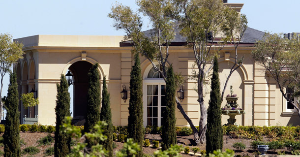 The exterior view of a $100 million mansion is shown in Los Altos Hills, California, on March 31, 2011. Many millionaires pay a lower tax rate than Americans making less than $100,000. (AP/Paul Sakuma)