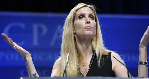 Ann Coulter speaks at the Conservative Political Action Conference, or CPAC, in Washington, Saturday, February 12, 2011. (AP/Cliff Owen)