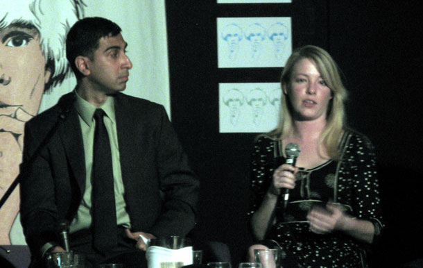 Faiz Shakir, Editor-in-Chief of Think Progress and creator of an online  forum tracking developments in the "99 Percent Movement," and Ali  Savino, active member of Occupy DC's media and facilitation working  groups, discuss the Occupy movement. (Center for American Progress)