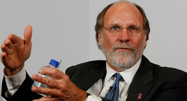 Jon Stewart recently blasted ex-senator/governor/ex-Goldman Sachs CEO Jon Corzine (above) on "The Daily Show" Tuesday, describing him as “the living, breathing avatar of "the corporate-industrial-government complex." (AP/Mel Evans)
