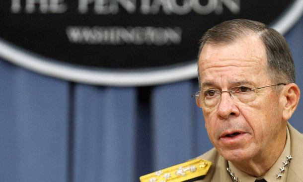 Joint Chiefs Chairman Adm. Mike Mullen speaks about the repeal of "Don't Ask, Don't Tell" on September 20, 2011, during a news conference at the Pentagon. (AP/Jacquelyn Martin)