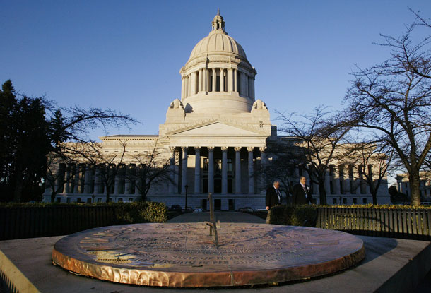 The Legislative Building at the Washington State Capitol in Olympia. The Washington State Institute for Public Policy, which was created by the state legislature in 1983, provides a proven model for data-driven legislative decision-making. (AP/ Ted S. Warren)