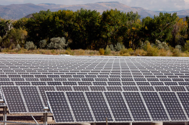 To keep the solar-panel market growing, the best thing the U.S. government can do is create a good environment for technology innovation, and that will require a combination of demand-side policies and protection from adverse price incentives. (AP/ David Zalubowski)