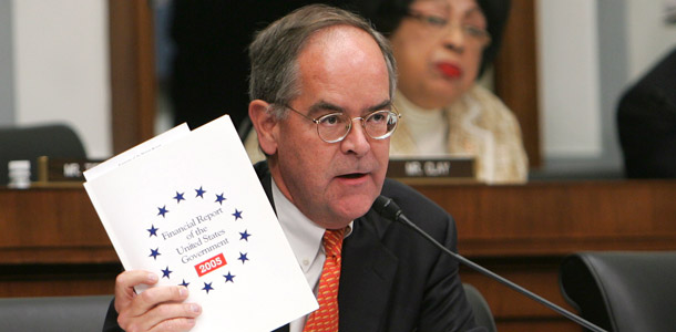 The budget resolution offered by Reps. Jim Cooper (D-TN), above, and Steven LaTourette (R-OH) this week is not equivalent to the Bowles-Simpson budget plan despite their claims. (AP/Lawrence Jackson)